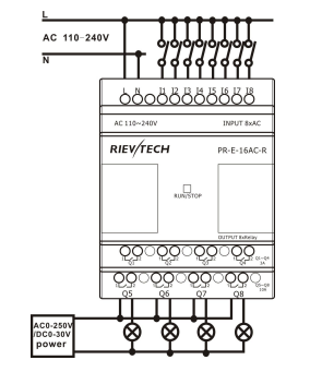 Схема устройства PR-E-16AC-R