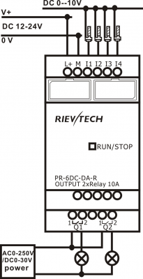 Схема устройства PR-6DC-DA-R-CAP