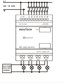 Схема устройства PR-12DC-DA-R-E-CAP