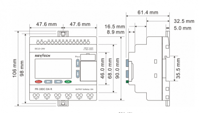 Размеры PR-18DC Starter Kit