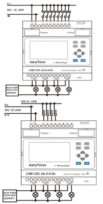 Схема устройства EXM-12DC-DA-R-N-4G